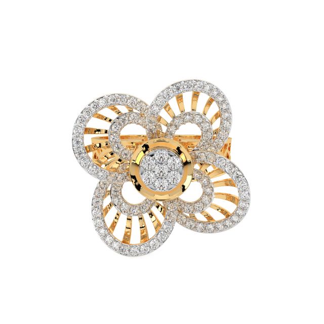 Andal Round Diamond Engagement Ring